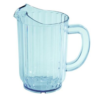 Winco 32 oz. Blue Plastic Pitcher, 4/Carton (54184)