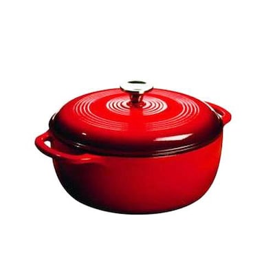 Crock-pot Artisan Scarlet Cast Iron Dutch Oven 5 Quart Red