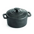 Tablecraft Cast Iron 8 oz. Round Casserole Dish, Black (59820)