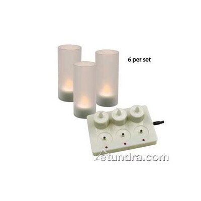 Update International LED Candle Set, White, 6/Set (CDL-6S)