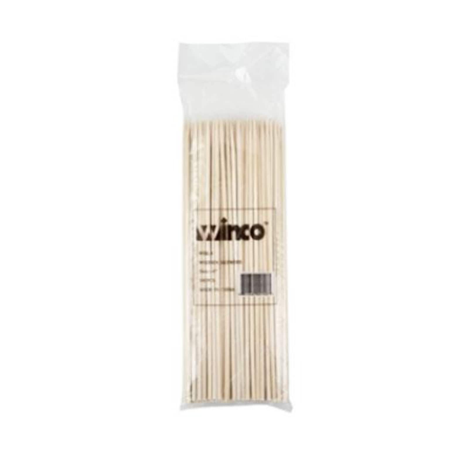 Winco 8 Bamboo Skewer, 100/Carton (WSK-08)