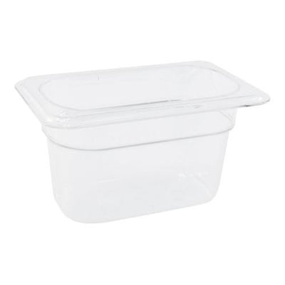 Cambro 1/9  Camwear Food Pan Containter, Clear (78494)