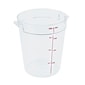 Cambro 8 Qt. Camwear® Food Storage Container, 9 15/16" D X 10 7/8" H, Clear (RFSCW8135)