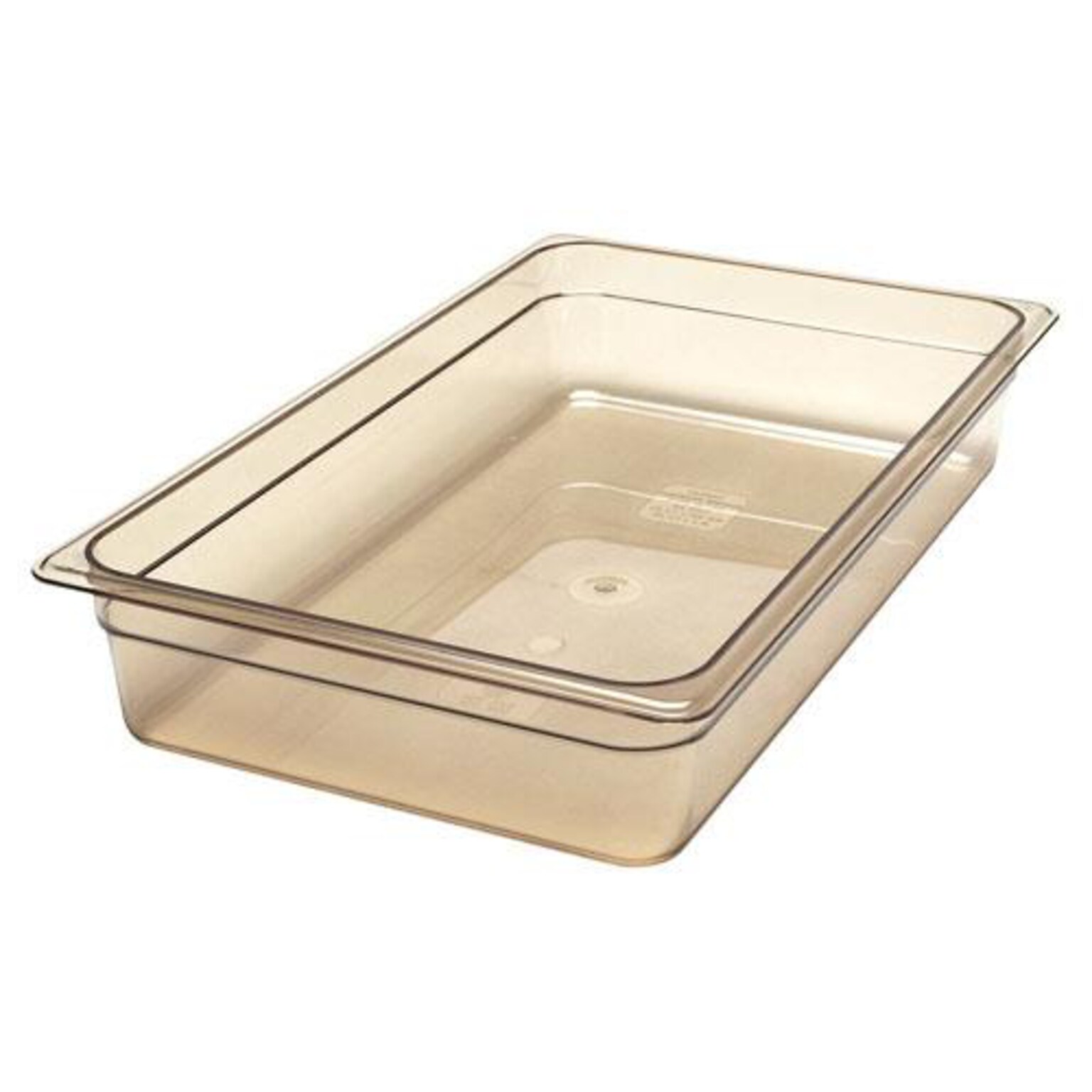 Cambro Full Size 4 Deep H-Pan™ Food Pan, 20 7/8 L x 12 3/4 W, Amber, 6/Pack (14HP150)