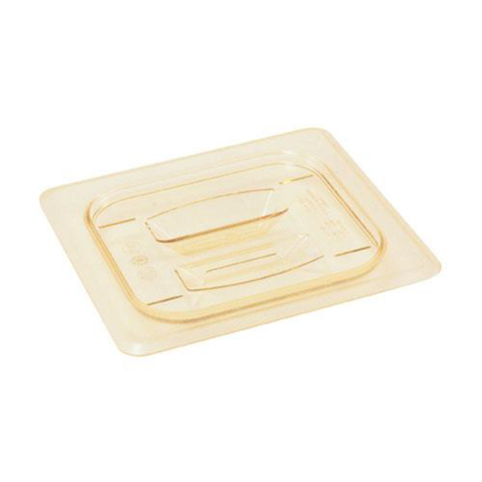 Cambro 1/6 H-Pan Cover Lid, Amber, Pack of 6 (78960)