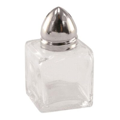 Update International 1/2 oz. Square Glass Salt & Pepper Shaker (85711)