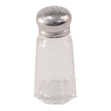 Winco 1 oz. Paneled Glass Salt & Pepper Shaker (85713)