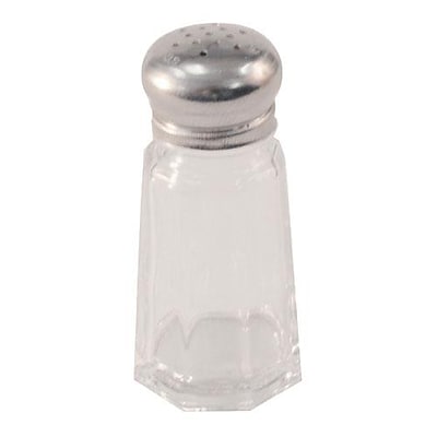 Winco 1 oz. Paneled Glass Salt & Pepper Shaker (G-105)