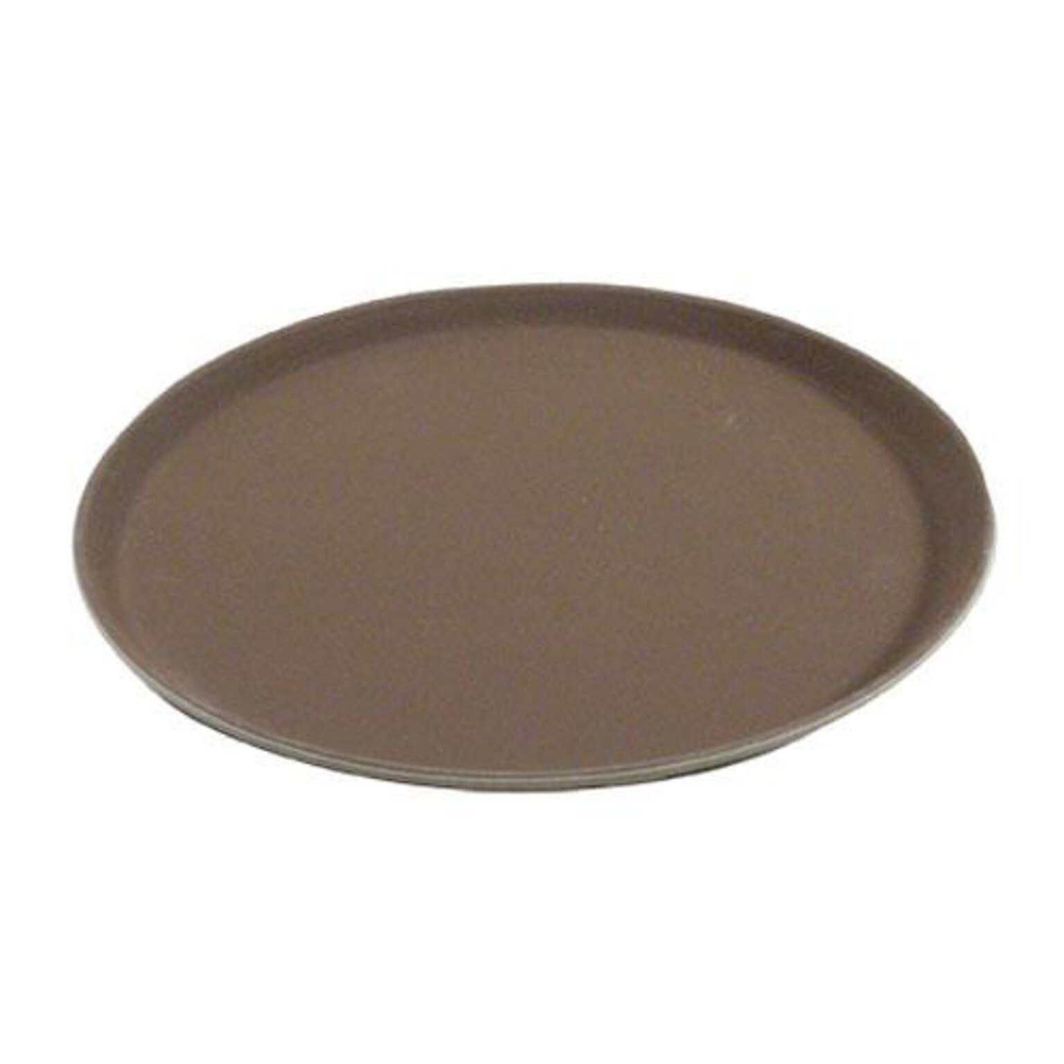 Carlisle 16 Griptite™ Round Tan Serving Tray, 16 Dia x 3/4 H, Toffee Tan (1600GR076)