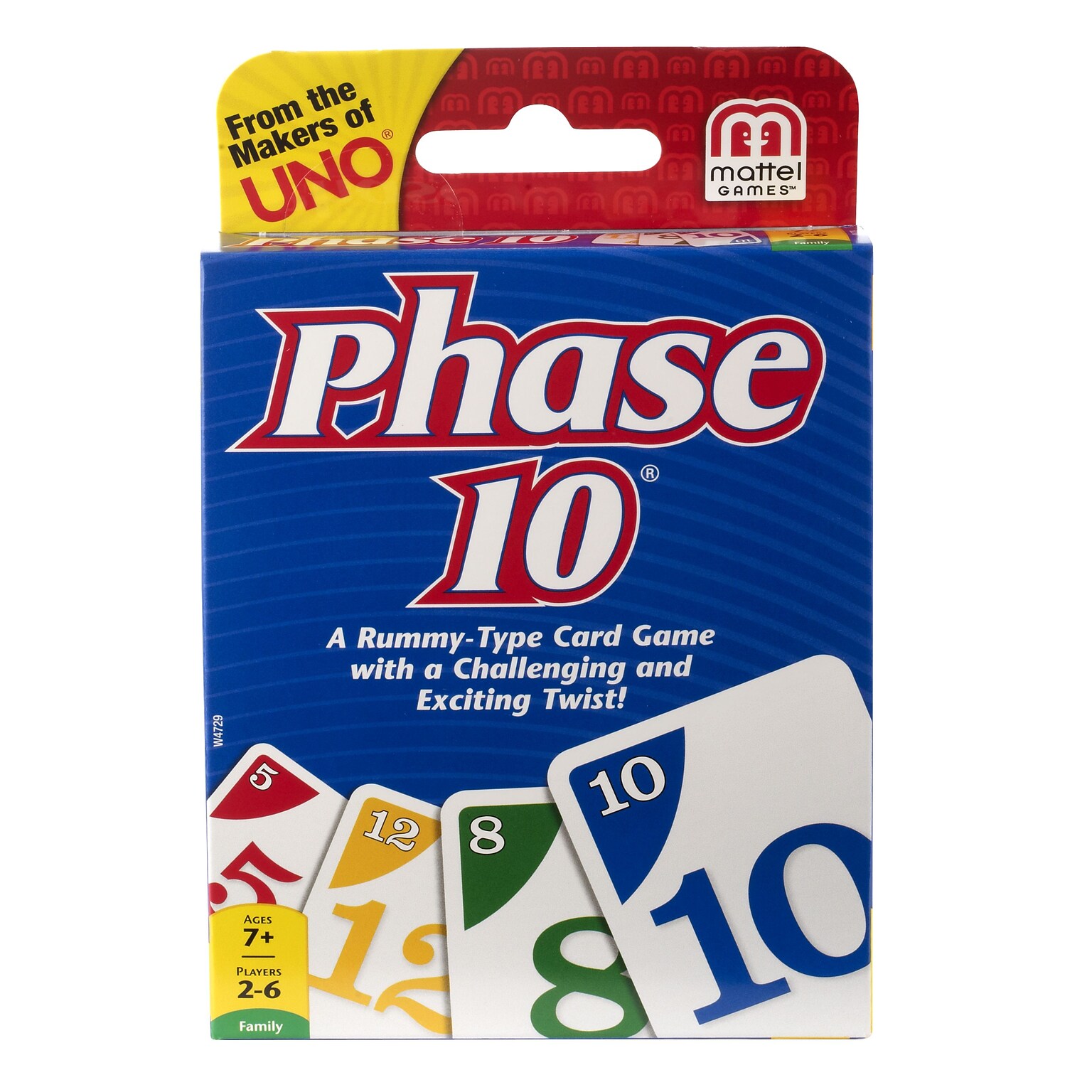 UNO Phase 10 Card Game, 2 to 6 Players (W4729)