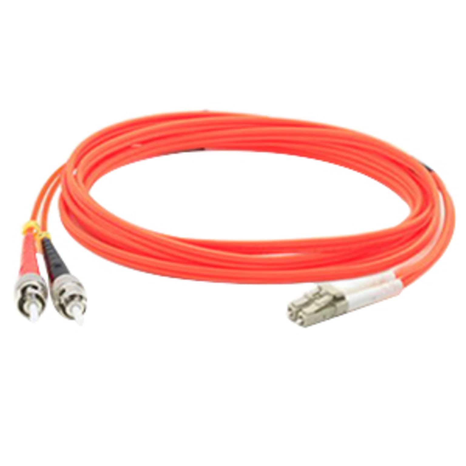 AddOn 6.6 OM1 Multi-Mode Fiber Duplex ST to LC Male/Male Patch Cable, Orange