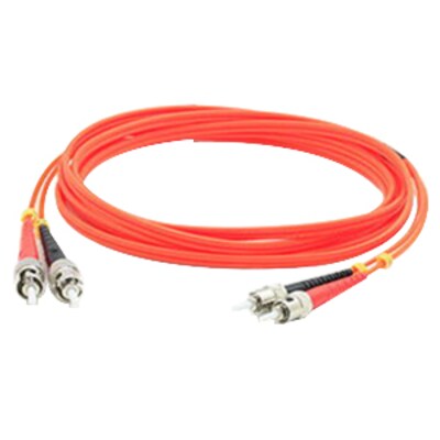 AddOn® 6.6 OM1 Multi-Mode Fiber Duplex ST Male/Male Patch Cable, Orange