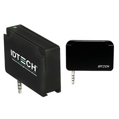 ID TECH UniPay Mobile Audio Jack Magnetic Stripe and EMV Smart Card Reader, Black (IDMR-AJ80133)