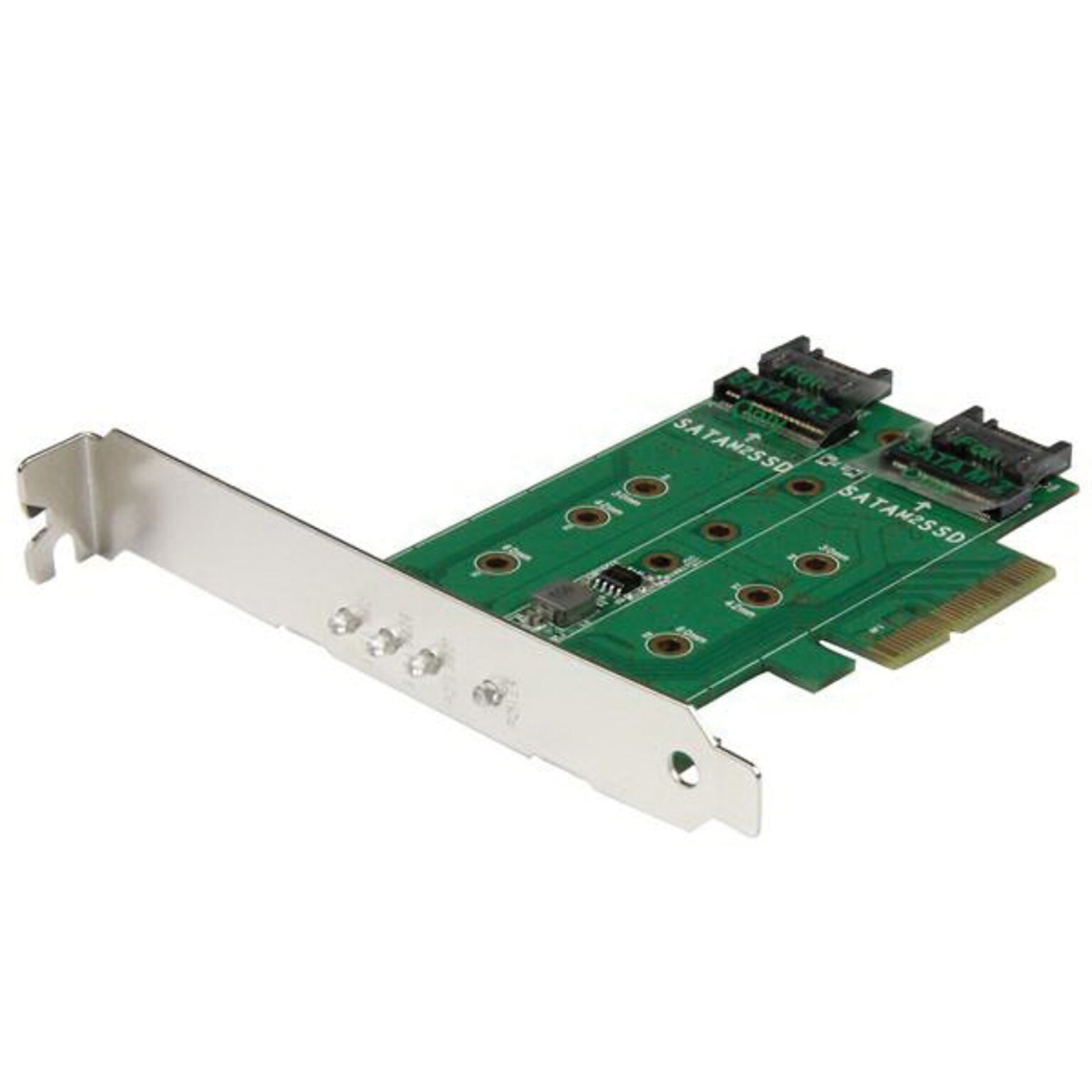 StarTech.com® 3-Port M.2 SSD Adapter Card, 6 Gbps (PEXM2SAT32N1)