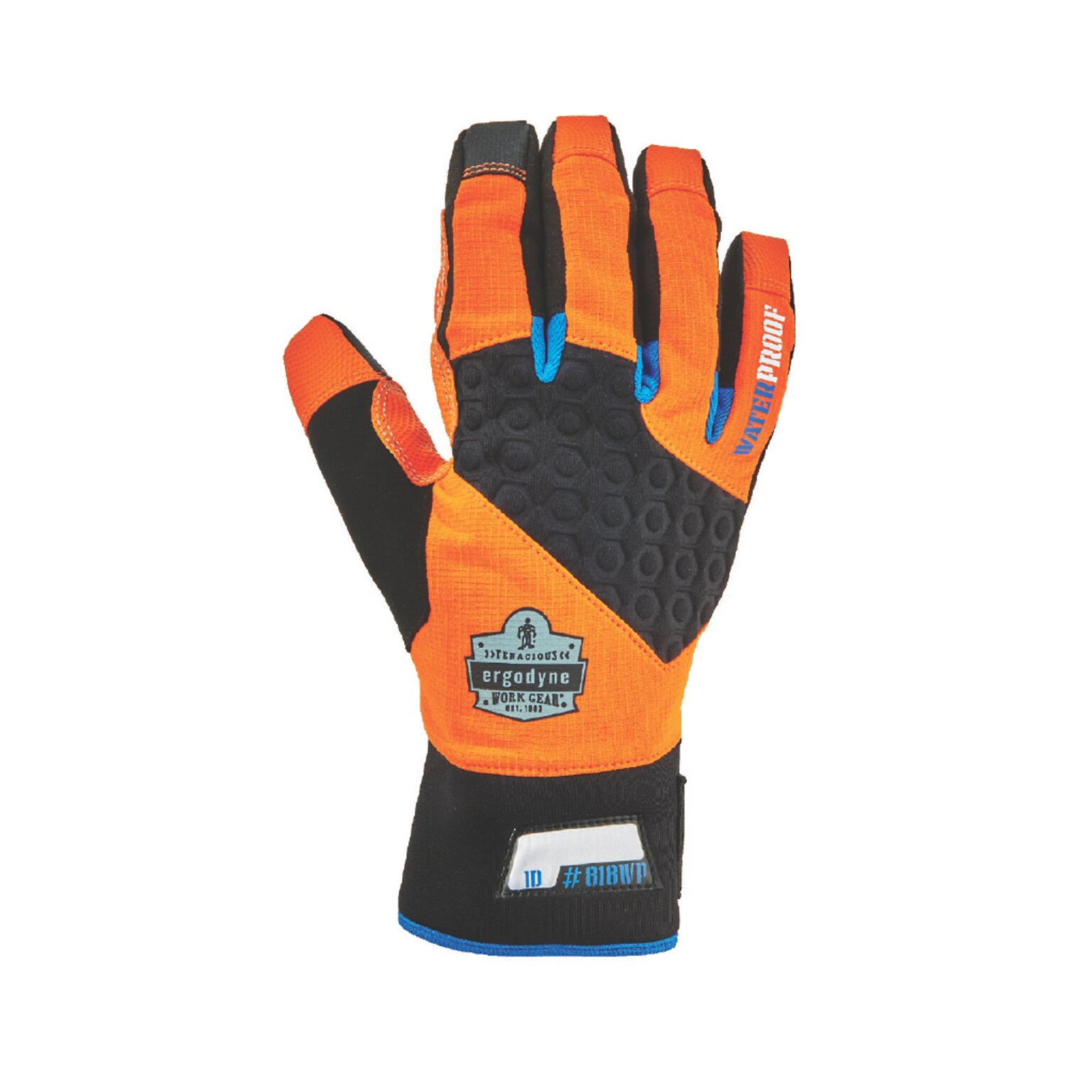 ProFlex 818WP Performance Thermal Waterproof Utility Gloves, Orange, L (17394)
