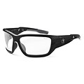 Skullerz BALDR Safety Glasses, Clear Lens, Black (57000)