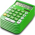 Office + Style 8 Digit Calculator- Green 6 Pack