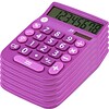 Office + Style 8 Digit Calculator- Purple 6 Pack