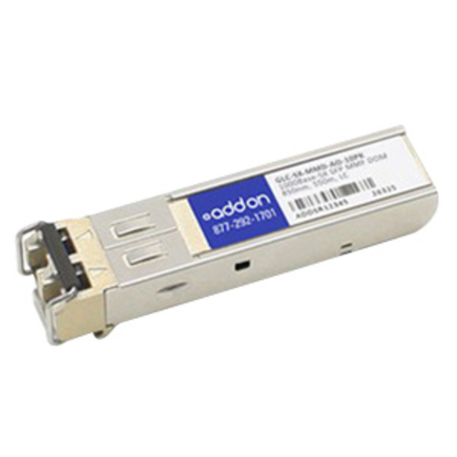 AddOn® 1000Base-SX Gigabit Ethernet SFP Transceiver, 550 m, 10/Pack (GLC-SX-MMD-AO-10PK)