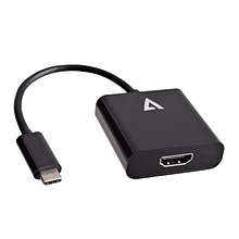 V7® V7UCHDMI-BLK-1N USB-C Male to HDMI Female Adapter, Black
