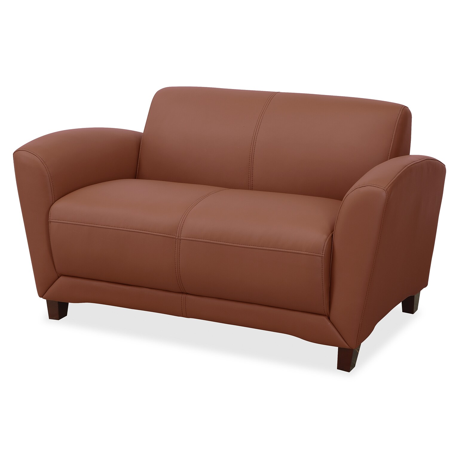 Lorell Accession Reception Sofa, 55W x 31.5D x 34.5H, Tan (LLR68947)
