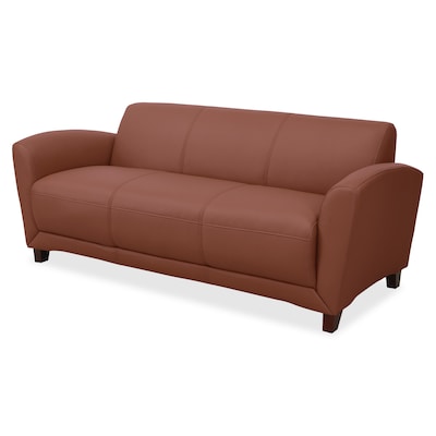 Lorell Accession Reception Sofa, 34.5W x 75D x 31.1H, Tan (LLR68946)