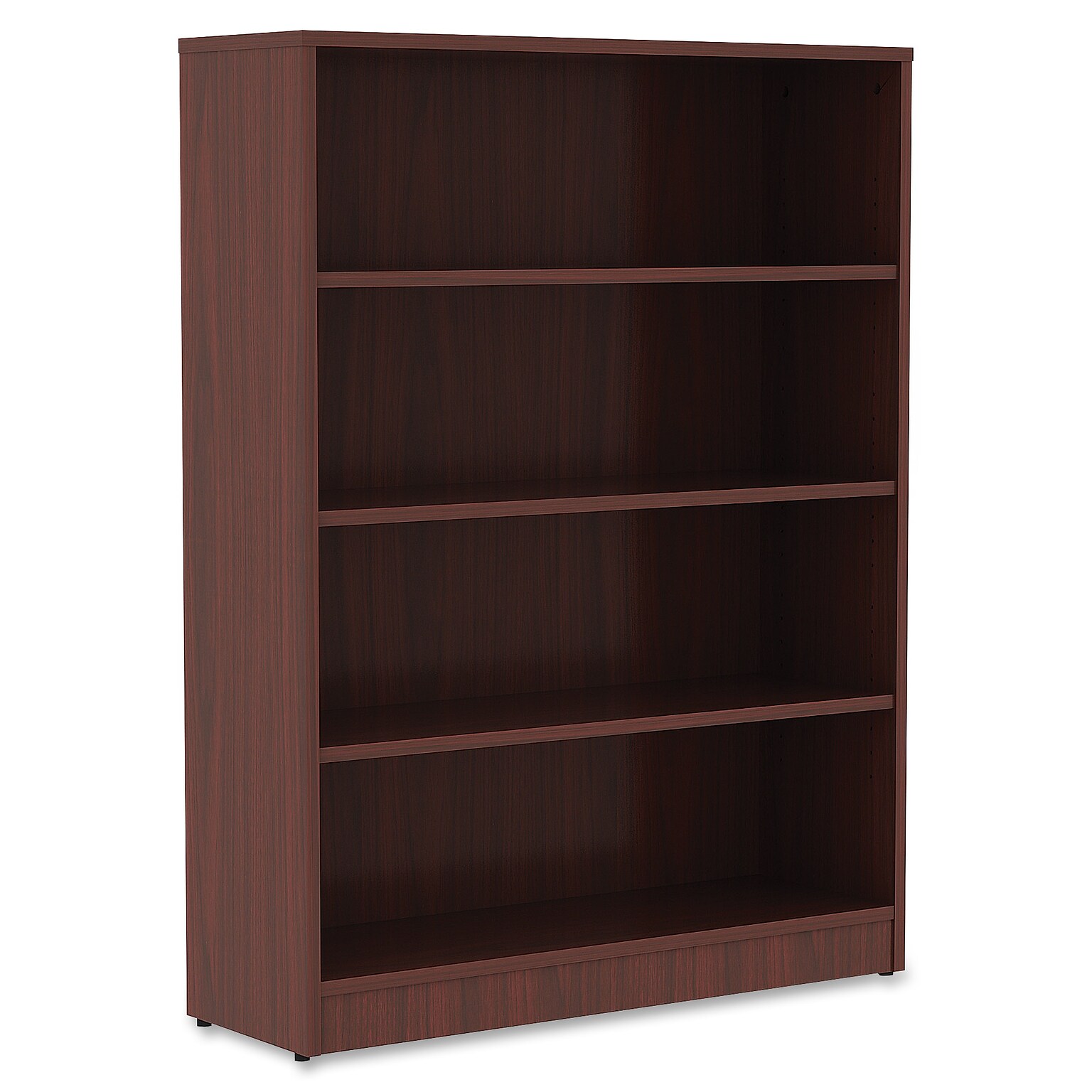 Lorell 48H 4-Shelf Bookcase, Mahogany (LLR99784)