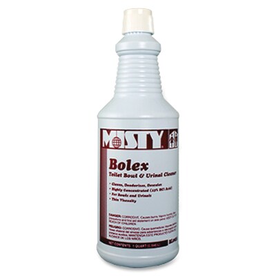Misty Amrep Bolex Toilet Bowl/Urinal Cleaner, Concentrate Liquid Solution, 0.25 gal (32 fl oz), Acid