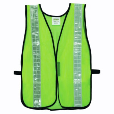 Cordova Mesh Safety Vest with 2 Reflective Tape, One Size Fits Most, Color: Hi-Vis Lime (V121W)