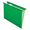 Pendaflex SureHook® Reinforced Hanging File Folders, 5 Tab Positions, Letter Size, Bright Green, 20/