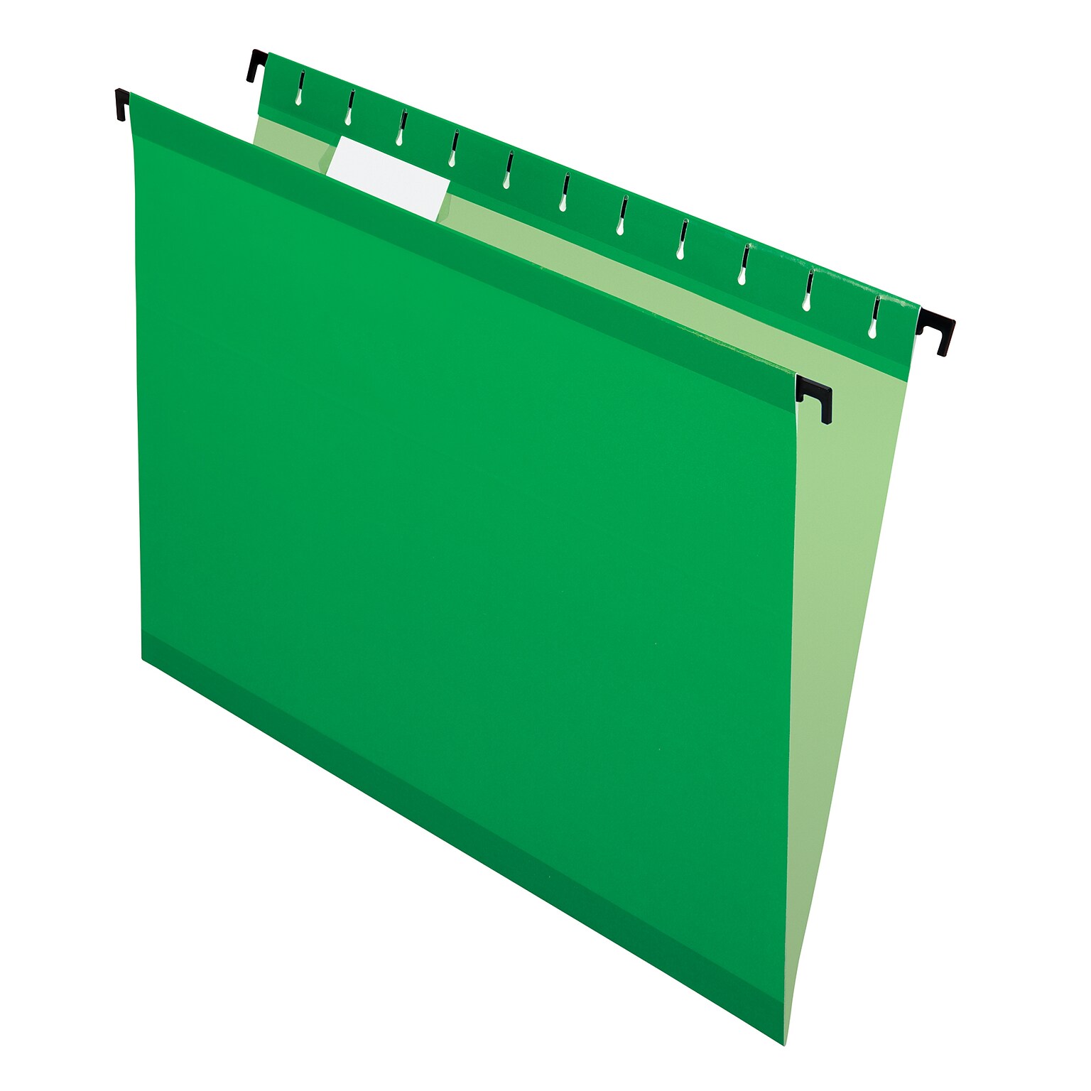 Pendaflex SureHook® Reinforced Hanging File Folders, 5 Tab Positions, Letter Size, Bright Green, 20/Box (6152 1/5 BGR)