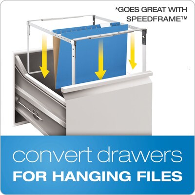 Pendaflex Hanging File Folders, 1/5 Tab, Legal, Assorted Colors, 25/Box (ESS81632)