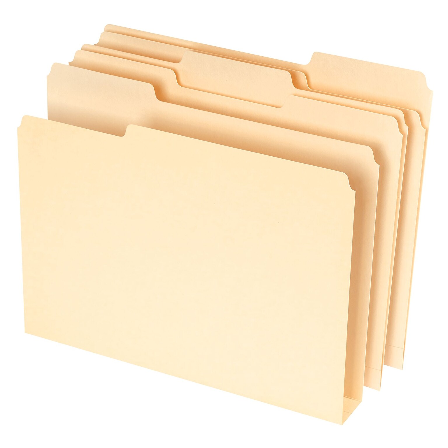 Pendaflex File Folder, 1/3-Cut Tab, Assorted, Letter Size, Manila, 50/Pack (54459EE)