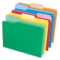 Pendaflex Double Stuff 3-Tab File Folder, Letter Size, Multicolor, 50/Box (ESS54460)