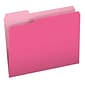 PendaFlex® Two-Tone Color File Folders, Letter size, Pink, 100/pack