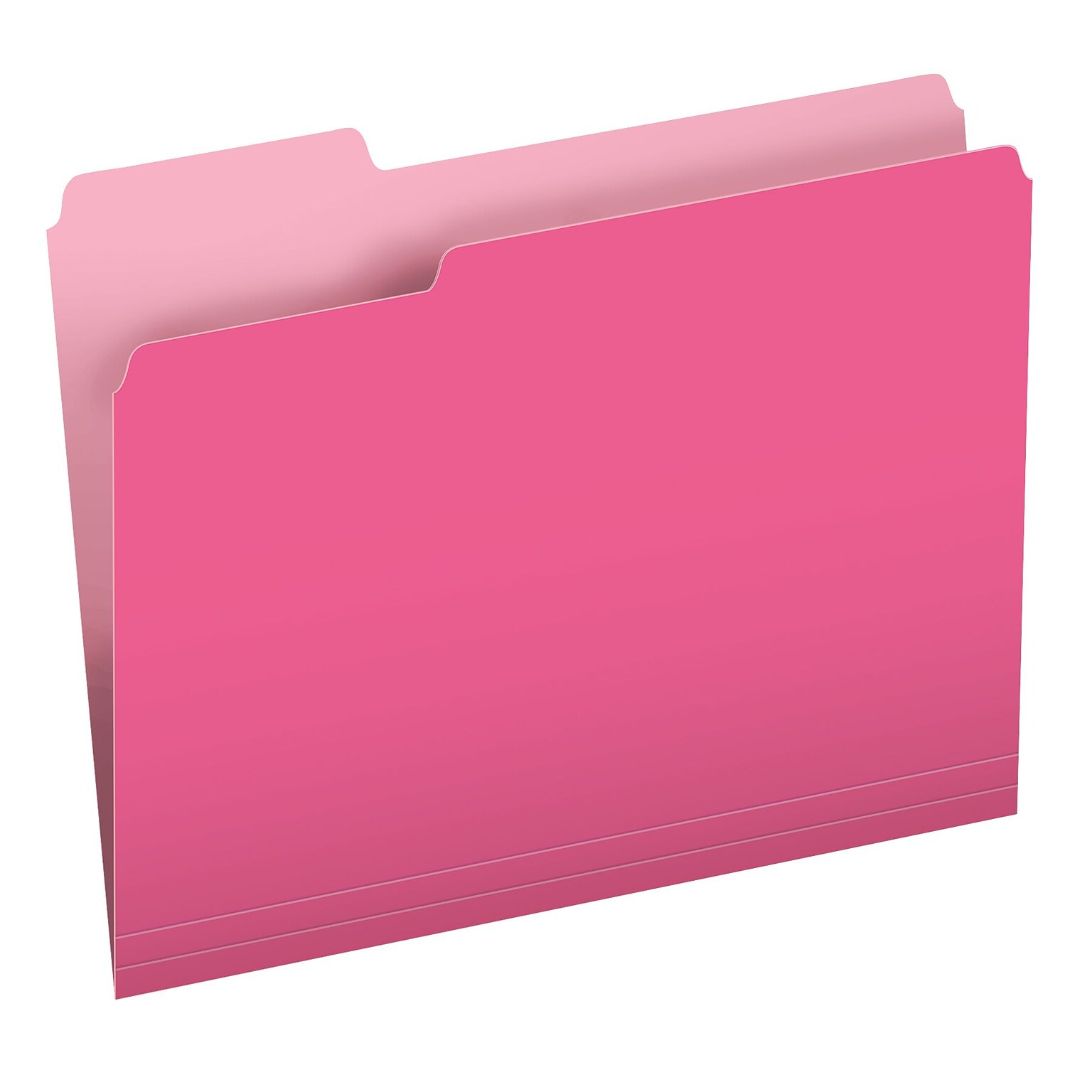 PendaFlex® Two-Tone Color File Folders, Letter size, Pink, 100/pack