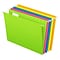 Pendaflex Glow 5-Tab Hanging File Folders, Letter Size, Multicolor, 25/Box (81672)