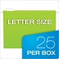 Pendaflex Glow 5-Tab Hanging File Folders, Letter Size, Multicolor, 25/Box (81672)