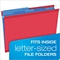 Pendaflex® Divide It Up® 4-Tab File Folder, Letter Size, Multicolor, 24/Pack (10772)