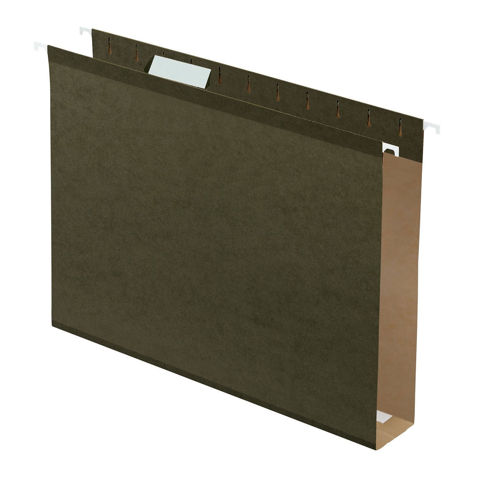Pendaflex Box Bottom 5-Tab Hanging File Folders with 2 Expansion, Letter Size, Green, 25/Box (4152X2)