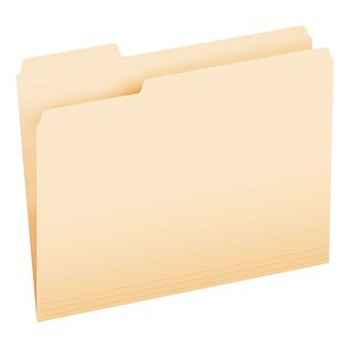 Pendaflex CutLess 3-Tab File Folder, Letter Size, Manila, 100/Box (48420)