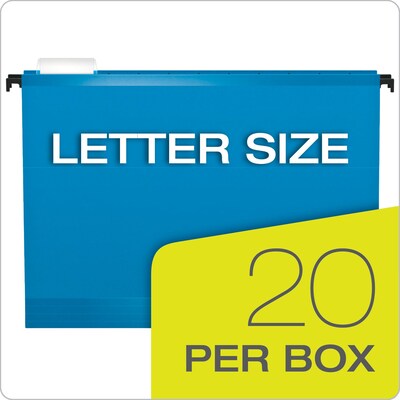 Pendaflex SureHook 5-Tab Hanging File Folders, Letter Size, Multicolor, 20/Box (6152 1/5 ASST)