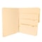 Pendaflex® Divide It Up® 4-Tab File Folder, Letter Size, Manila, 24/Pack (10770)