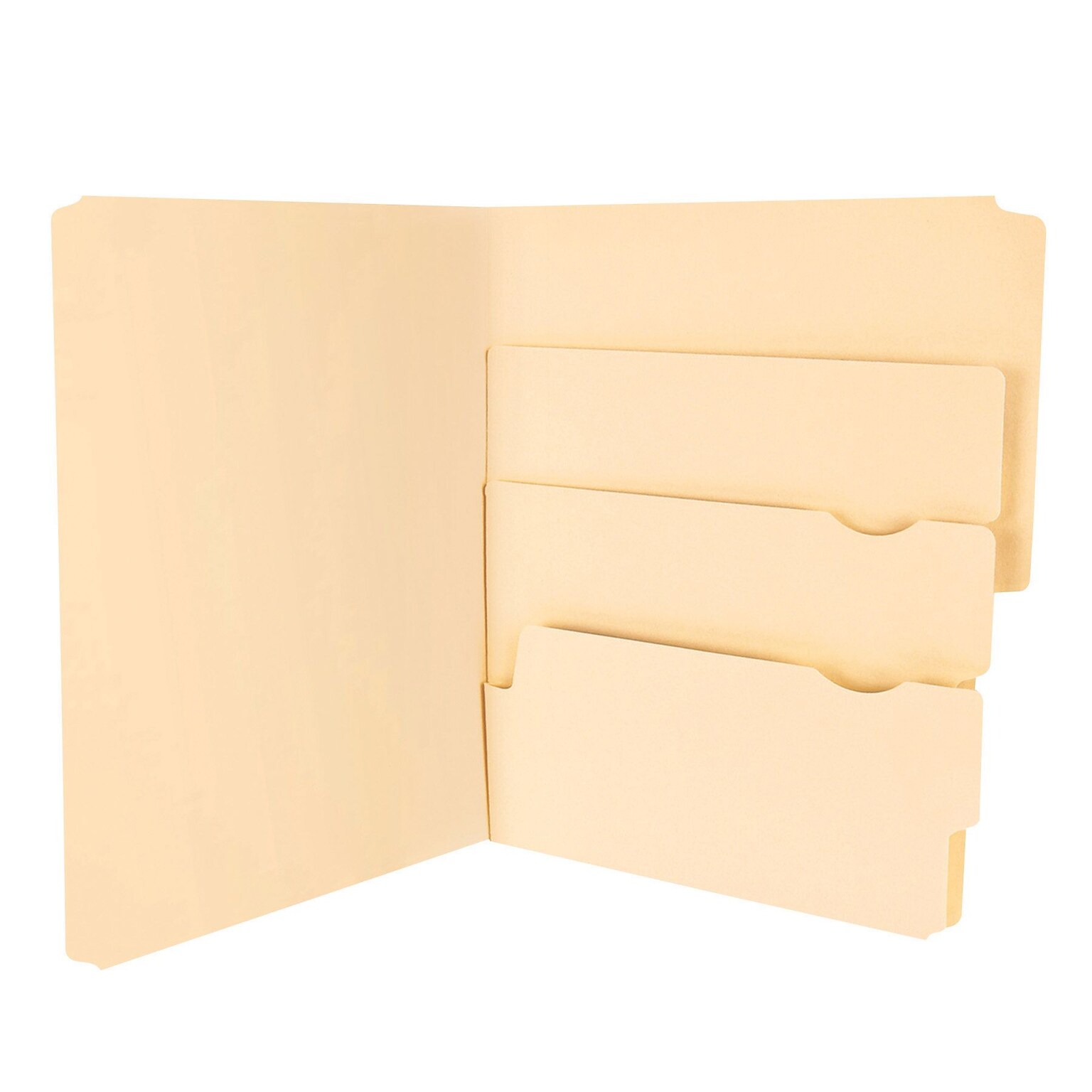 Pendaflex Recycled File Folder, 1/3-Cut Tab, Assorted, Letter Size, Manila, 24/Pack (10770)