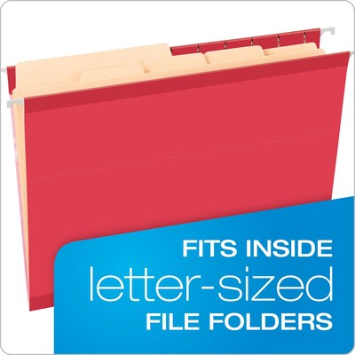 Pendaflex® Divide It Up® 4-Tab File Folder, Letter Size, Manila, 24/Pack (10770)