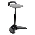 Alera® Sit to Stand Perch Stool, Gray with Black Base