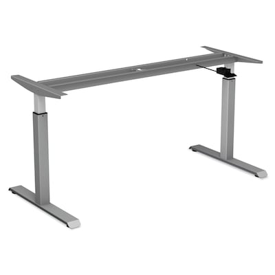 Alera® Pneumatic Height-Adjustable Table Base, 26 1/4? to 39 3/8? High, Gray