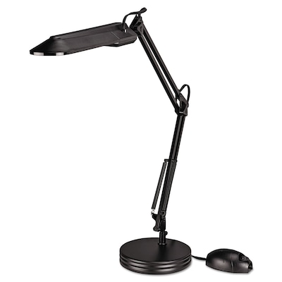 Alera® Full Spectrum “Daylight” Architect Lamp, 2 Prong, 31?High, Black
