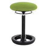 Safco Twixt Desk Height Ergonomic Stool, 22 1/2 High, Green Fabric