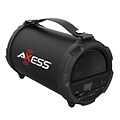 Axess® Indoor/Outdoor HIFI Bluetooth Speaker with 4 Subwoofer/Vibrating Disk, Black (SPBT1037)